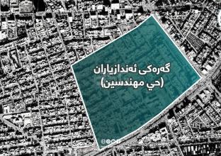 زەوی نیشتەجێبوون بۆ فرۆشتن 300 لە گەرەکی ئەندازیاران 